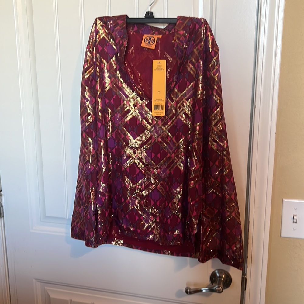 NWT TORY BURCH SILK TOP 4 - Picture 5 of 9
